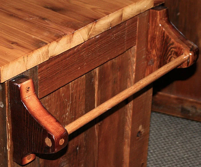 Rustic Bathroom Towel Racks